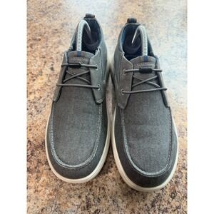 Nunn Bush Brewski Moc Toe Slip-on Canvas Knit Loafer With Elastic Bungee Size 8